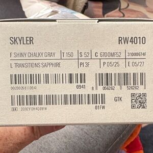 Ray-Ban Shiny Chalky Gray Sunglasses